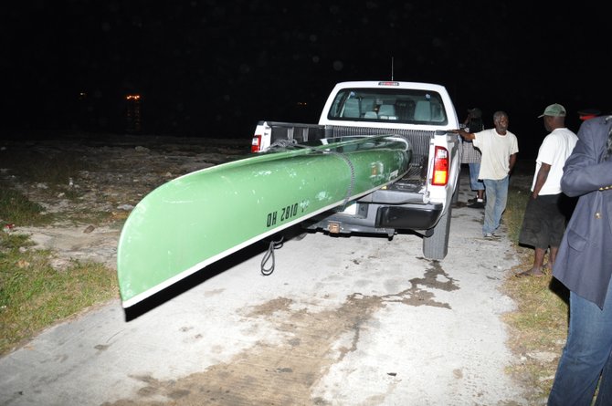 This canoe which was carrying two men capsized, leaving one man dead.