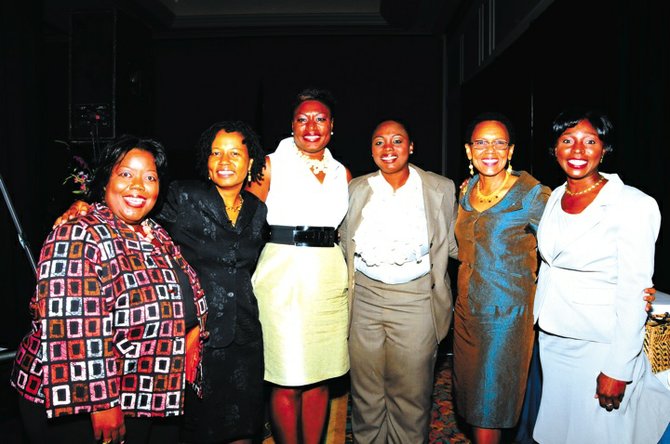 Cherrylee Pinder, Tracy Thompson, Portia Harrigan, Monique Hinsey, Allyson Maynard Gibson, Dorcas Cox.