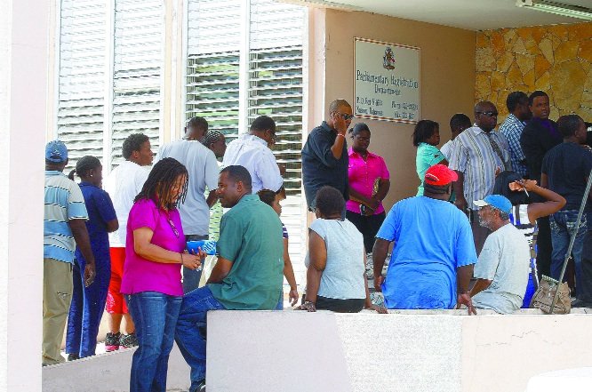 The Parliamentary Registration Department was swarmed with people on Tuesday morning.