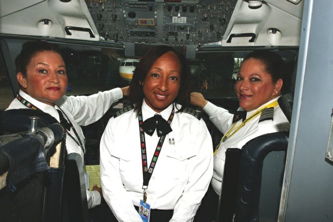 Captain Frances Smith, Captain Gwendolyn Ritchie and Captain Gail Saunders.