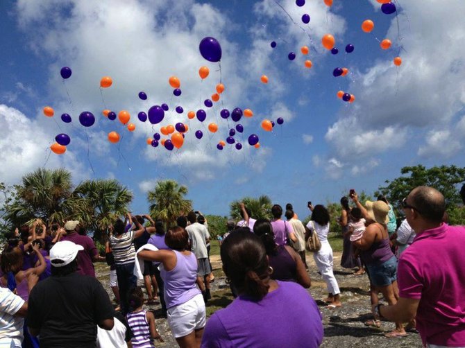 Lupus Bahamas 242 held a balloon release at Fort Charlotte