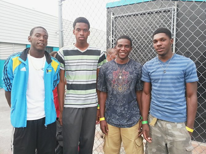 Moores Island 4x400m Relay Team that finished seventh in the Championships of America at the 2013 Penn Relays.