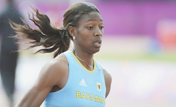 Shaunae Miller in action.