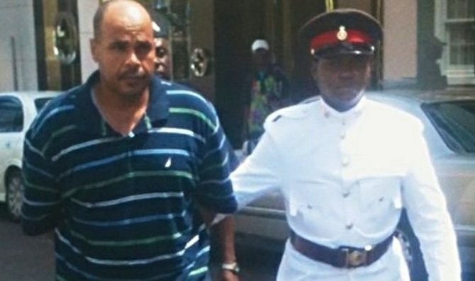 Cyril Darville, pictured left, at court.