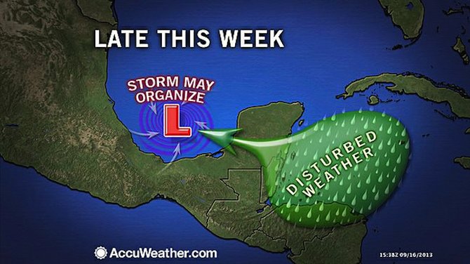 AccuWeather.com forecast graphic for the rest of this week.