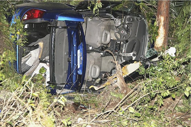 Freeport teen survives crash that destroyed car's front end - St