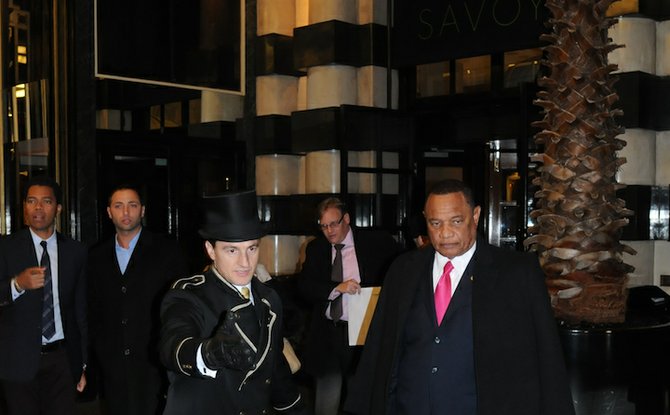 Perry Christie at The Savoy hotel in London. Picture by Peter Ramsay.