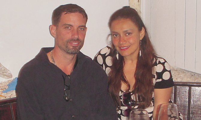 Todd Walsh, pictured with Nelly Alva, a Peruvian woman who is now missing.
