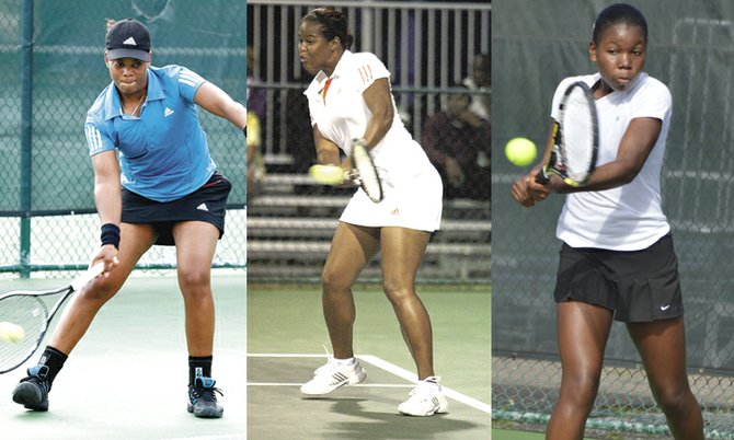 Larikah Russell, Nikkita Fountain and Iesha Shephard