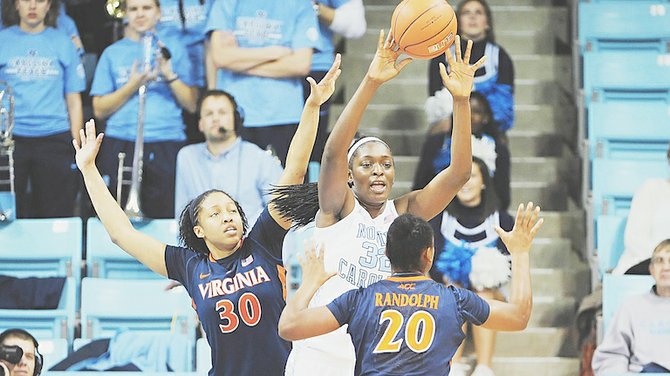 WALTIEA ROLLE in action for University of North Carolina in January, 2012. (AP)