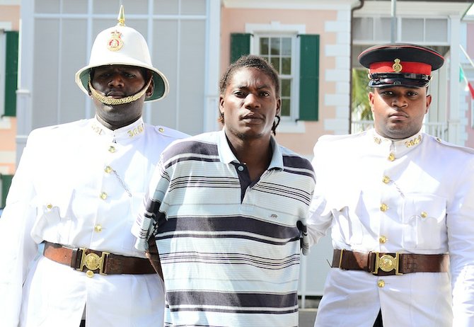 Alban Johnson at an earlier court appearance.