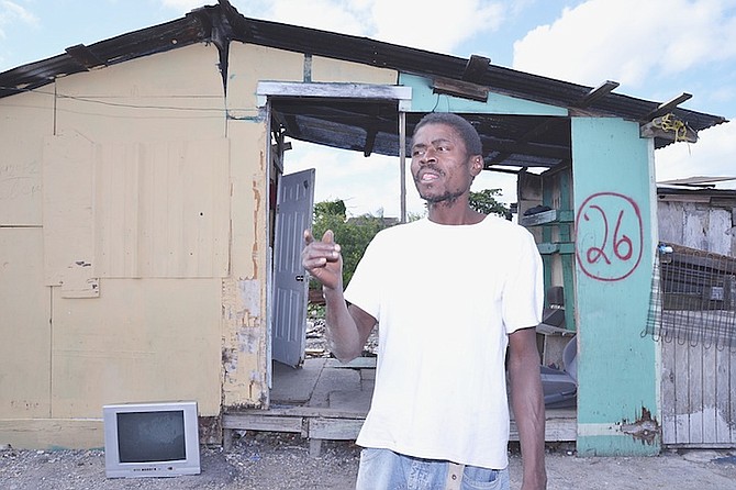 Resident Mark Souffrant, 42, a carpenter, who said he is being treated as a fugitive in his own country. Photo: Nakita Lockhart Photography
