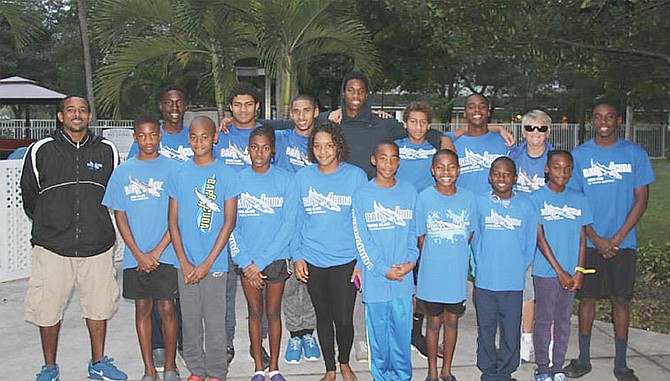 BRINGING HOME THE MEDALS:  With a small, power-packed team of 15 swimmers, the Barracuda Swim Club brought home a total of 18 medals won at the Speedo Winter Championships.
