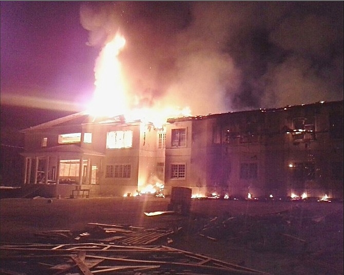 The BAMSI blaze in January 2015.