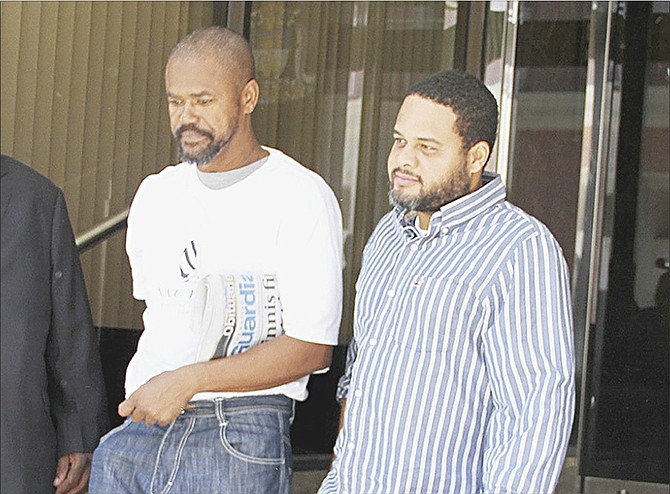 Murillo Sullivan, left, and Darryl Bartlett, at a previous hearing.
