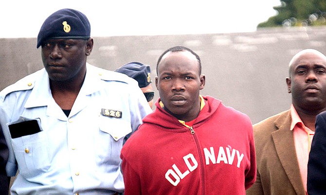 Emmanuel Rolle, 23, outside court.