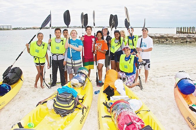 Seven students from Lyford Cay International School and three from Lucayan International School in Grand Bahama will become the first participants of the Governor General’s Youth Award to complete a gold-qualifying kayaking expedition today.
Photo: Precision Media
