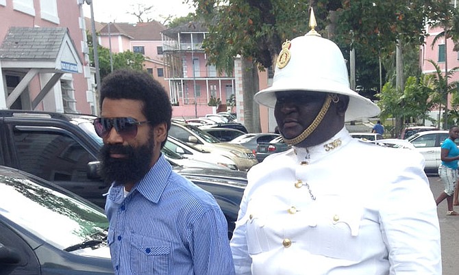 Jason Marshall outside court.