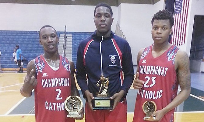 RISING STARS (l-r) Nashad Mackey, Jaron Cornish and Oswald Parker.