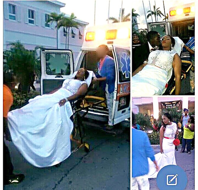 Pictures posted on Facebook showing the ambulance being used during prom. 
