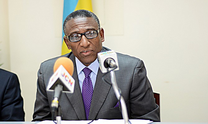 V Alfred Gray, Minister of Marine Resources.