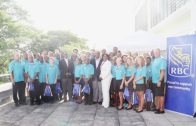RECEPTION FOR CHAMPIONS: In celebration of the BSF’s CARIFTA 2015 Swimming Champions, the Bahamas Swim Federation along with RBC Royal Bank hosted a cocktail reception last night to kick off the 2015 RBC Bahamas National Swimming Championships scheduled to begin 6pm tonight through June 28 at the Betty Kelly-Kenning National Swim Complex.
Photo by Tim Clarke/Tribune Staff
