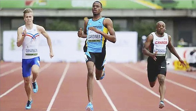 WINNING WAYS: Steven Gardiner won the 400 metres in 45.11 at the American Track League at the Emory University in Atlanta, Georgia, over the weekend.
