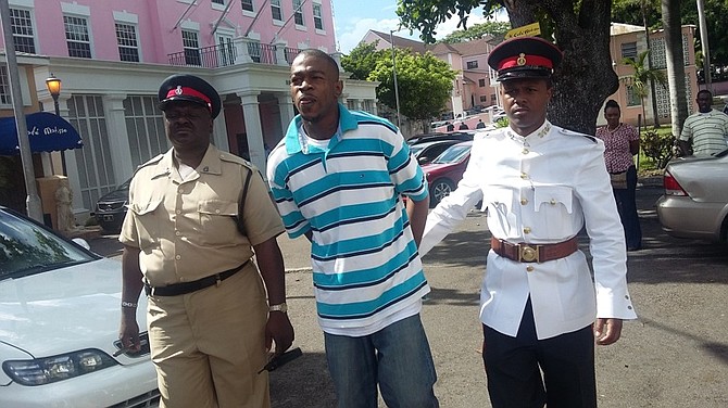 Lathario Miller outside court.