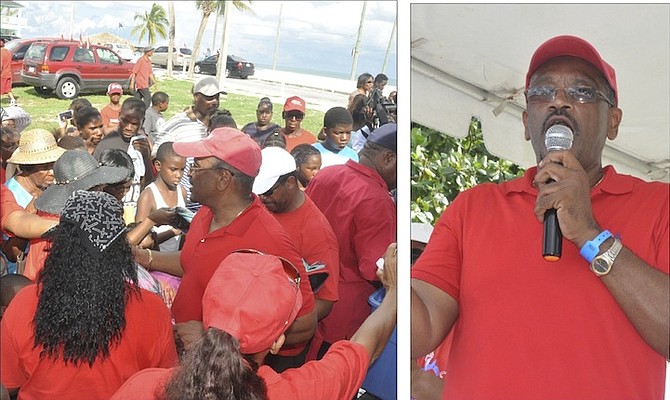 Scenes from the Red Splash celebration in Grand Bahama on Saturday. 