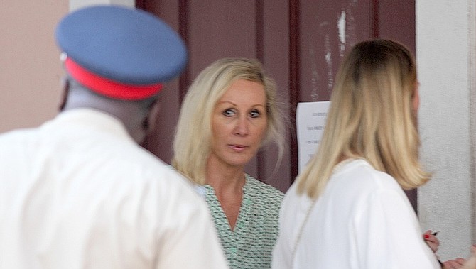 Donna Vasyli outside court at an earlier appearance.
