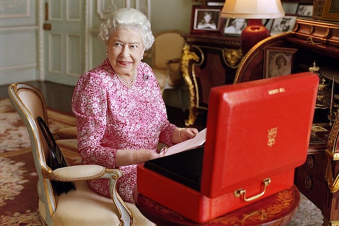 Britain's Queen Elizabeth II. (Mary McCartney/Queen Elizabeth II via AP)