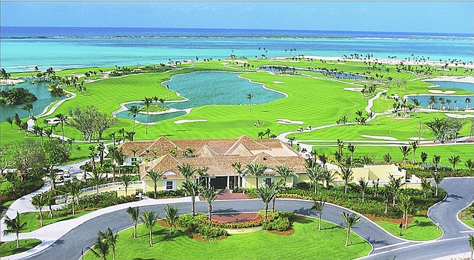 A VIEW of the Ocean Club Golf Course on Paradise Island.