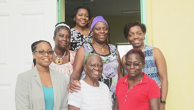 Members of the Cat Island Farmers Association who met with representatives from the Bureau of Women’s Affairs and BAHNROP when they were in Cat Island. 


