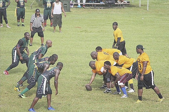 PLAY ACTION: The Chances Alliance returned the men’s title to Grand Bahama, while locally based Paradise Games Wildcats (inset) took the women’s title.   Photos courtesy of 10thYearSeniors.com    