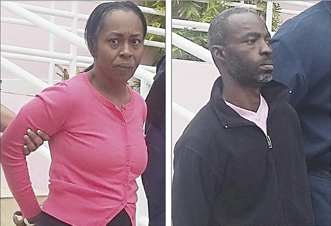 LEFT: Lynette Charlton outside court where she was charged with murder. 
RIGHT: Davardo Newton at court. 
Photos: Lamech Johnson/Tribune Staff