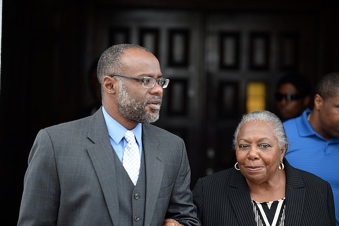 Former Senator John Bostwick with his mother, Janet.