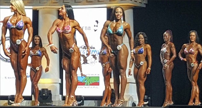 DEKEL NESBITT (far right in front row) in action at the Arnold Classic in Columbus, Ohio. 