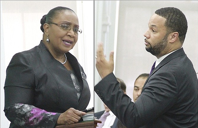 PLP MP Cleola Hamilton yesterday said that she did not feel personally safe in the House of Assembly with FNM MP Andre Rollins.