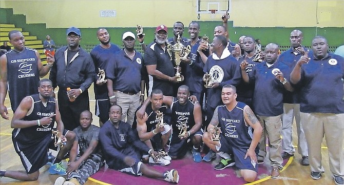 WE ARE THE CHAMPIONS: Division A champions Grand Bahama Shipyard Cruisers.