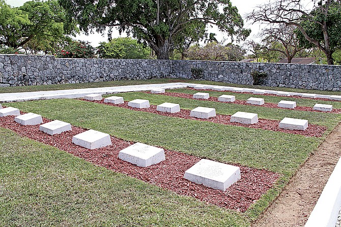 The war cemetery at Farrington Road.