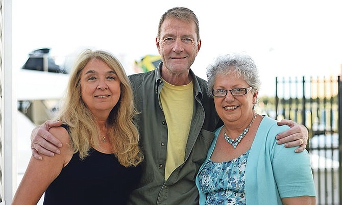 From left, Ann Hood, Lee Child and Karen Dionne. Photo: Shawn Hanna/Tribune Staff