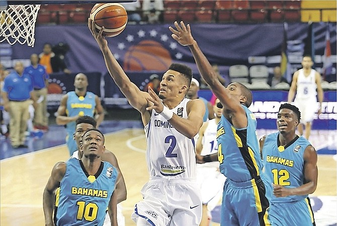 HANGTIME: Bahamas men’s national team eventually lost down the stretch to the Dominican Republic 87-80 on day three of the CentroBasket Tournament in Panama.                                                                                                                       