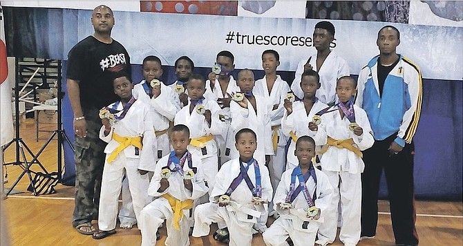 TEAM BAHAMAS at the Daedo Truescore Taekwondo Championship in Miami Lakes, Florida. 