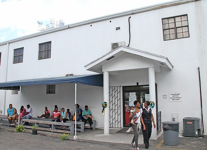 The Passport Office on Thompson Boulevard in Nassau.