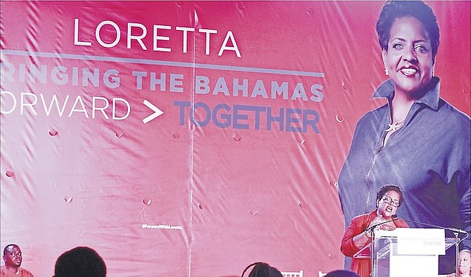 Loretta Butler-Turner at the launch of her leadership campaign.