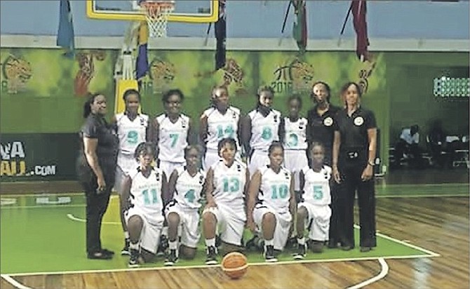 TEAM BAHAMAS to the Caribbean Basketball Confederation’s Under-16 Girls Basketball Championship Tournament.