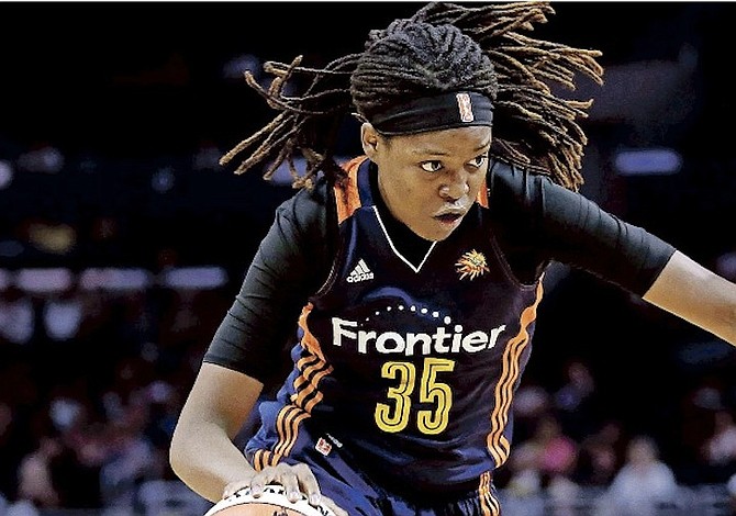 Forward Jonquel Jones and the Connecticut Sun defeated the Dallas Wings 89-78 yesterday at the College Park Center in Arlington, Texas. (AP)
