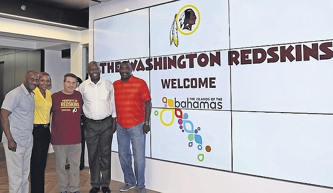 BIG DEAL: The Ministry of Tourism recently entered into a five-year partnership with the Washington Redskins – a move that will undoubtedly lead to increased exposure to the Islands of The Bahamas.
