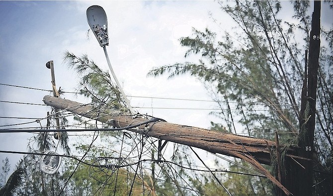 DAMAGE in South Beach after Hurricane Matthew.	Photo Shawn Hanna