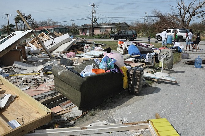 The aftermath of Hurricane Matthew on Grand Bahama. Photo: Vandyke Hepburn